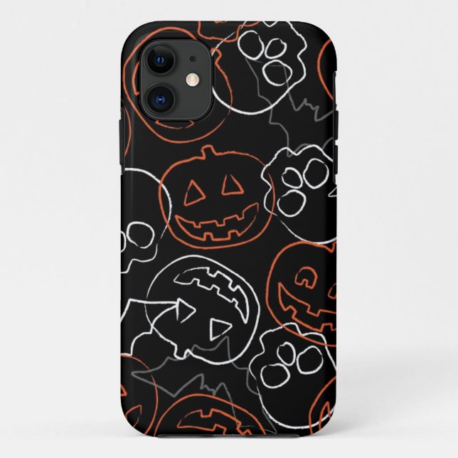 Funda De Case-Mate Para iPhone Modelo de Halloween (Reverso)