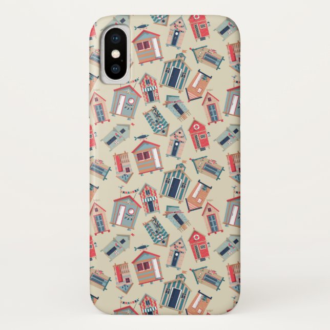 Funda De Case-Mate Para iPhone Modelo de la choza de la playa (Reverso)