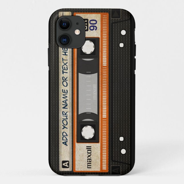 Funda De Case-Mate Para iPhone Modelo de la cinta de casete de música de la (Reverso)