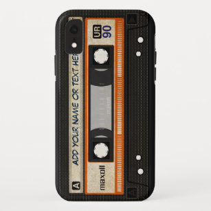 Funda Para iPhone XR Modelo de la cinta de casete de música de la