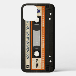 Funda Para iPhone 12 Pro Modelo de la cinta de casete de música de la