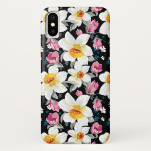 title_seo2 Modelo de la elegancia con las flores del narciso