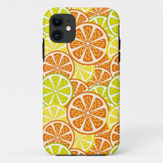 Funda De Case-Mate Para iPhone Modelo de la fruta cítrica (Reverso)