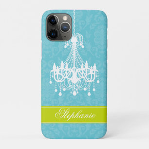 Funda Para iPhone 11 Pro Modelo de la lámpara y del damasco del vintage