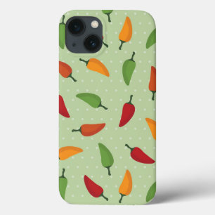 Funda Para iPhone 13 Modelo de la pimienta de chiles