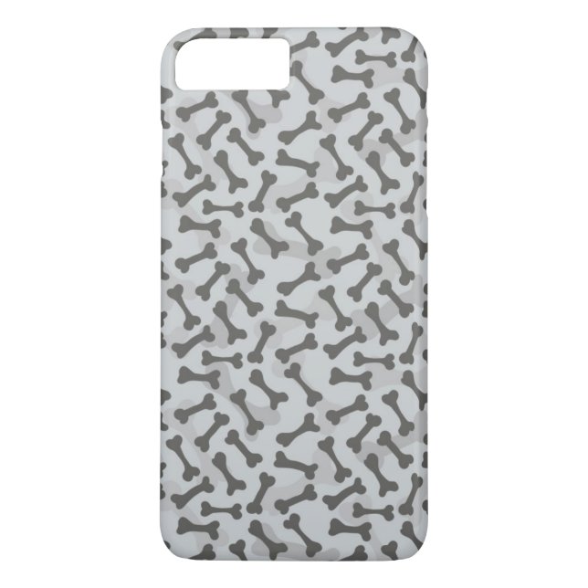 Funda De Case-Mate Para iPhone Modelo de la textura del hueso Greyscale (Reverso)