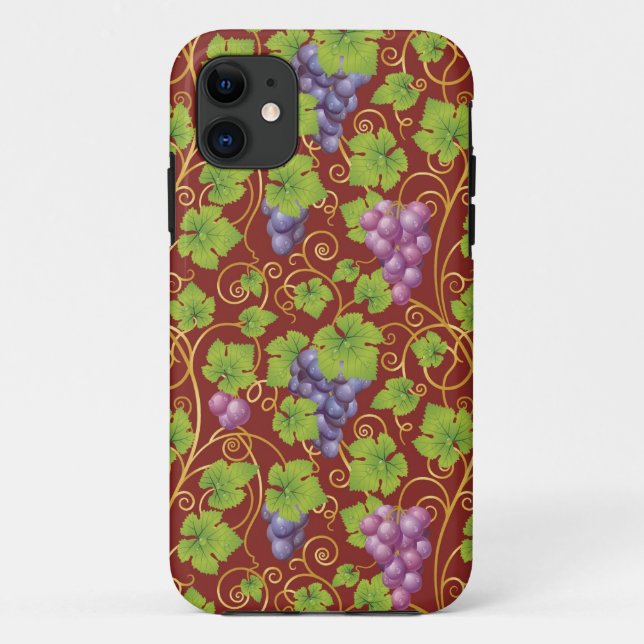 Funda De Case-Mate Para iPhone Modelo de la uva (Reverso)