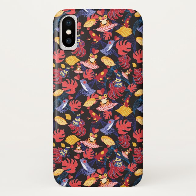 Funda De Case-Mate Para iPhone Modelo de las ranas de los amantes (Reverso)