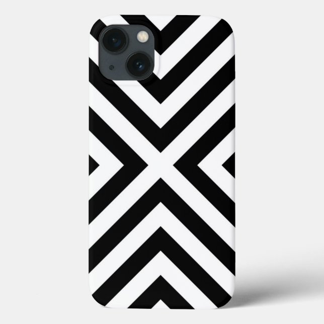 Funda De Case-Mate Para iPhone Modelo de las rayas (Reverso)