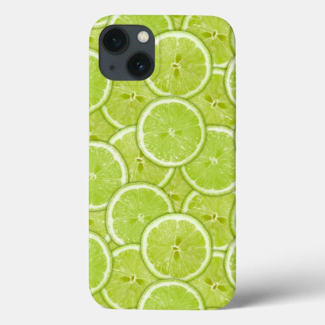 Funda De Case-Mate Para iPhone Modelo de las rebanadas verdes de la cal (Reverso)
