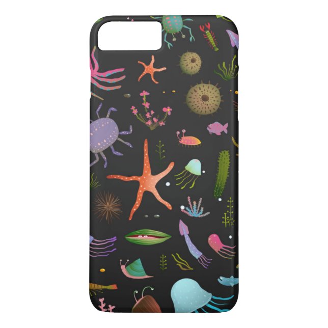 Funda De Case-Mate Para iPhone Modelo de los Critters del mar (Reverso)