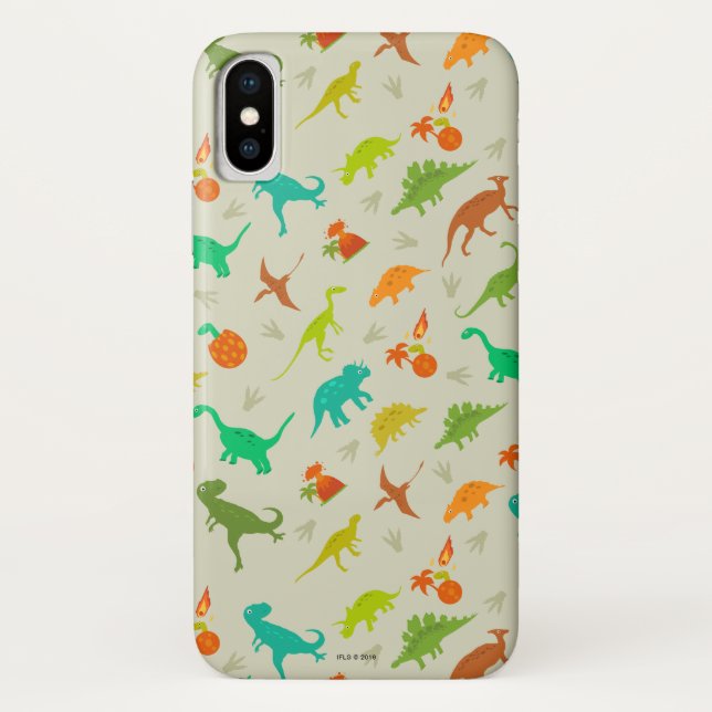 Funda De Case-Mate Para iPhone Modelo de los dinosaurios (Reverso)