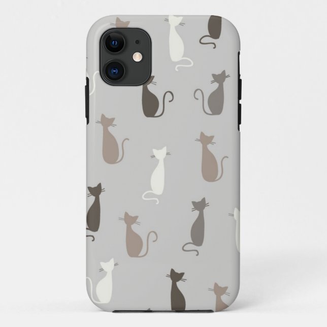 Funda De Case-Mate Para iPhone Modelo de los gatos (Reverso)