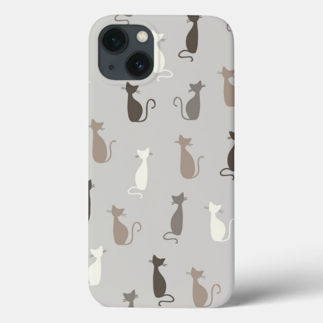 Funda De Case-Mate Para iPhone Modelo de los gatos (Reverso)