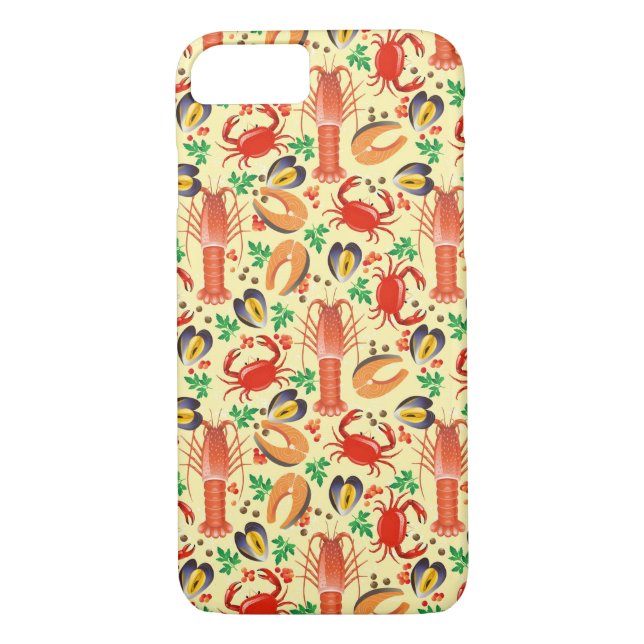 Funda De Case-Mate Para iPhone Modelo de los mariscos (Reverso)