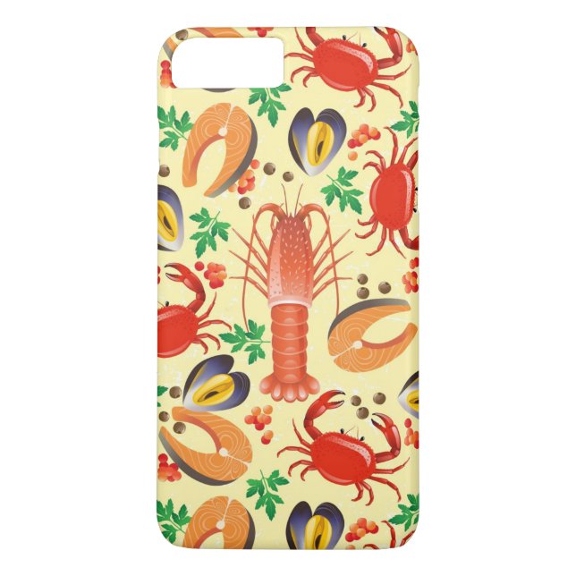 Funda De Case-Mate Para iPhone Modelo de los mariscos (Reverso)