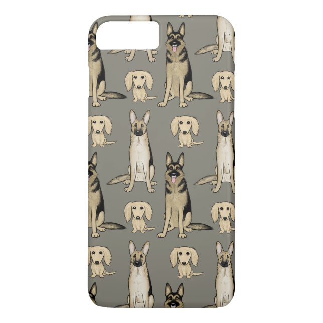 Funda De Case-Mate Para iPhone Modelo de los perros (Reverso)