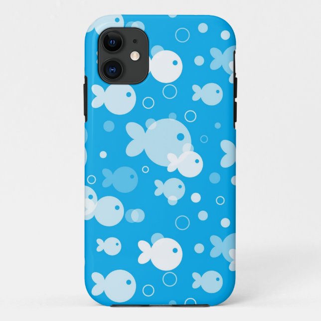 Funda De Case-Mate Para iPhone modelo de los pescados (Reverso)