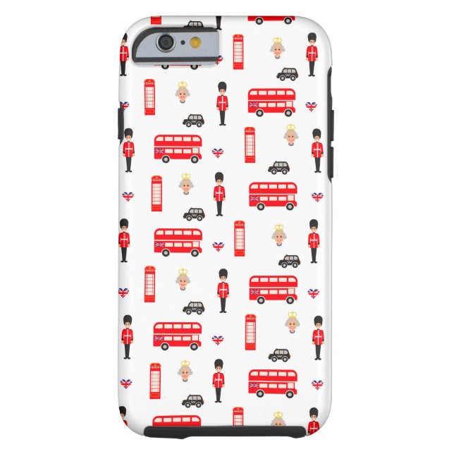 Funda De Case-Mate Para iPhone Modelo de los símbolos de Inglaterra (Reverso)