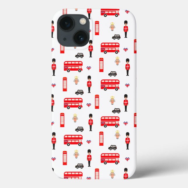 Funda De Case-Mate Para iPhone Modelo de los símbolos de Inglaterra (Reverso)