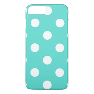 Funda Para iPhone 8 Plus/7 Plus Modelo de lunar azul verde azulado