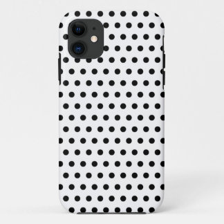 Funda Para iPhone 11 Modelo de lunar blanco y negro. Manchado