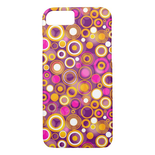 Funda De Case-Mate Para iPhone Modelo de lunar violeta (Reverso)