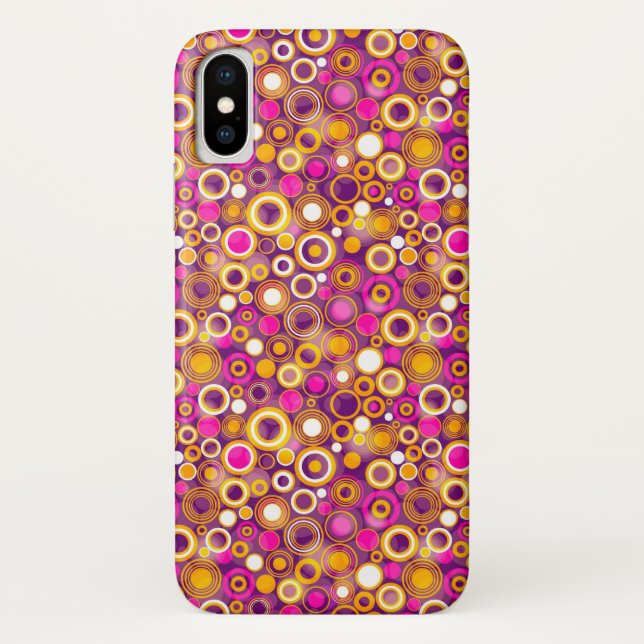 Funda De Case-Mate Para iPhone Modelo de lunar violeta (Reverso)