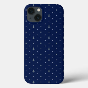 Funda Para iPhone 13 Modelo de lunares del ancla