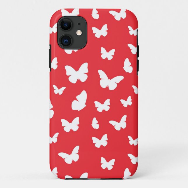 Funda De Case-Mate Para iPhone Modelo de mariposa (Reverso)