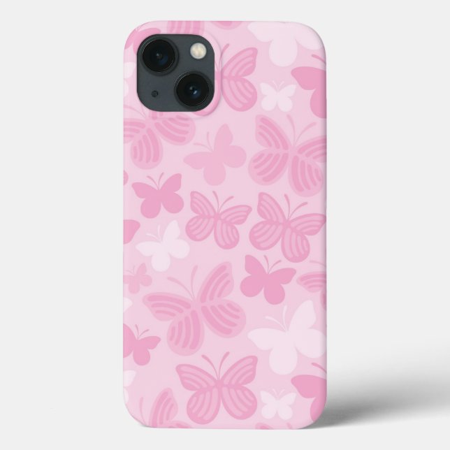 Funda De Case-Mate Para iPhone Modelo de mariposa 2 (Reverso)