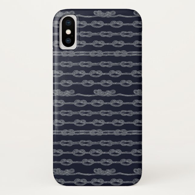 Funda De Case-Mate Para iPhone Modelo de nudos marino (Reverso)