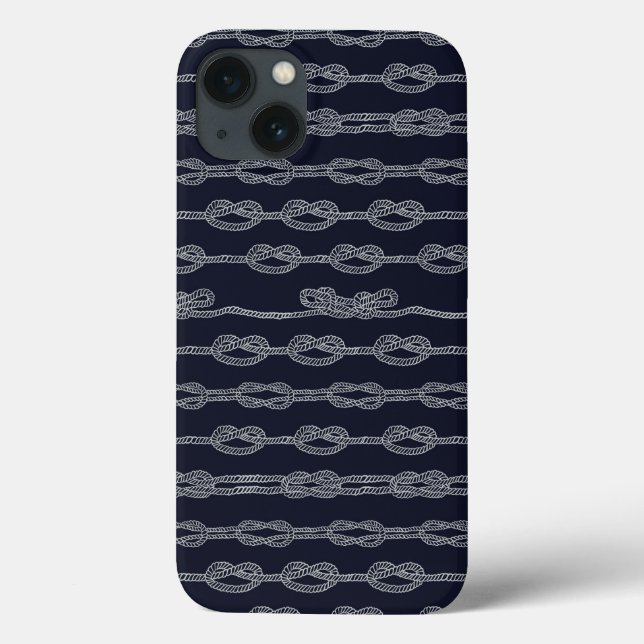 Funda De Case-Mate Para iPhone Modelo de nudos marino (Reverso)