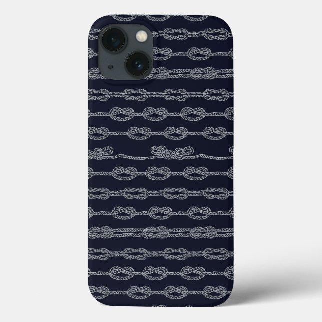 Funda De Case-Mate Para iPhone Modelo de nudos marino (Reverso)
