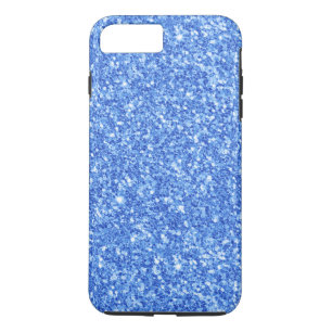 Funda Para iPhone 8 Plus/7 Plus Modelo de textura de Purpurina azul brillante