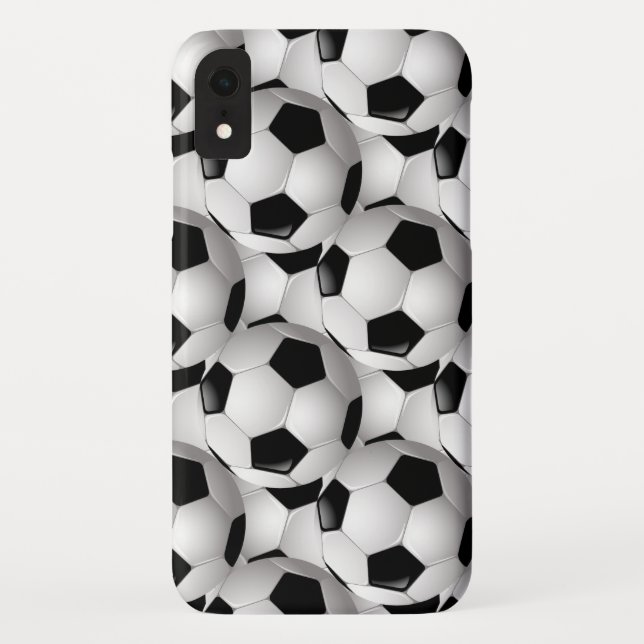 Funda De Case-Mate Para iPhone Modelo del balón de fútbol (Reverso)