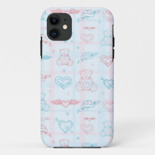Funda Para iPhone 11 modelo del bebé con el oso de peluche