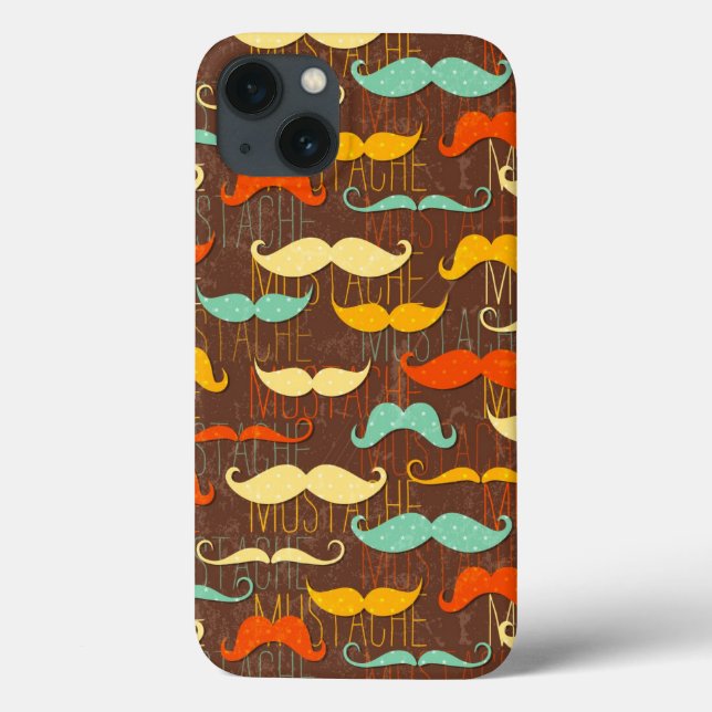 Funda De Case-Mate Para iPhone Modelo del bigote (Reverso)