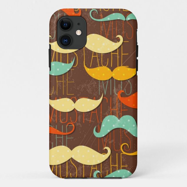 Funda De Case-Mate Para iPhone Modelo del bigote (Reverso)
