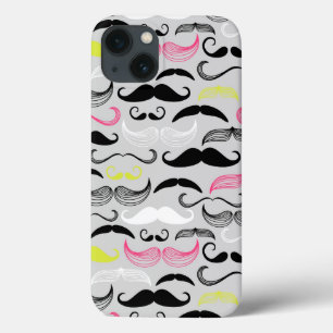 Funda Para iPhone 13 Modelo del bigote, estilo retro