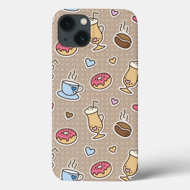 Funda De Case-Mate Para iPhone Modelo del café (Reverso)