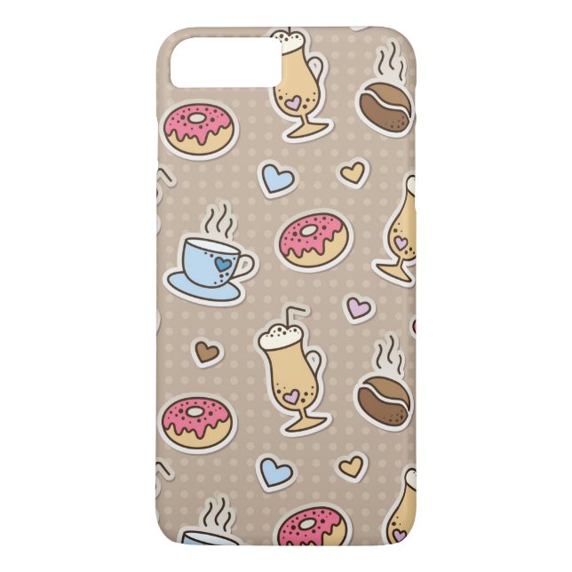 Funda De Case-Mate Para iPhone Modelo del café (Reverso)