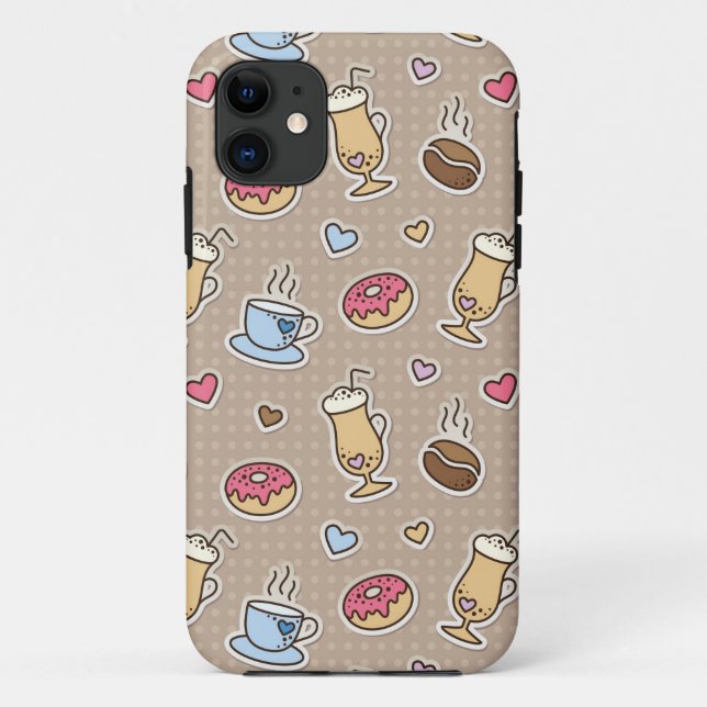 Funda De Case-Mate Para iPhone Modelo del café (Reverso)