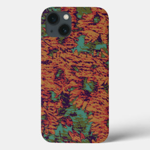 Funda Para iPhone 13 Modelo del camuflaje del girasol y de la hoja