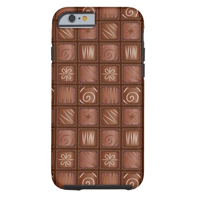Funda De Case-Mate Para iPhone Modelo del chocolate (Reverso)