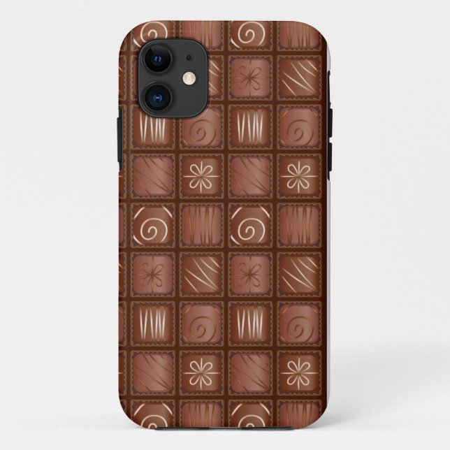 Funda De Case-Mate Para iPhone Modelo del chocolate (Reverso)