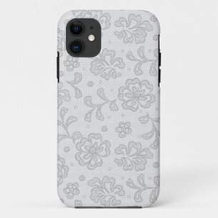 Funda Para iPhone 11 Modelo del cordón, vintage 1 de la flor