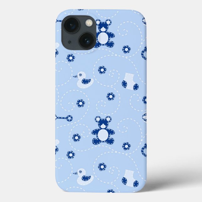 Funda De Case-Mate Para iPhone Modelo del edredón del bebé (Reverso)