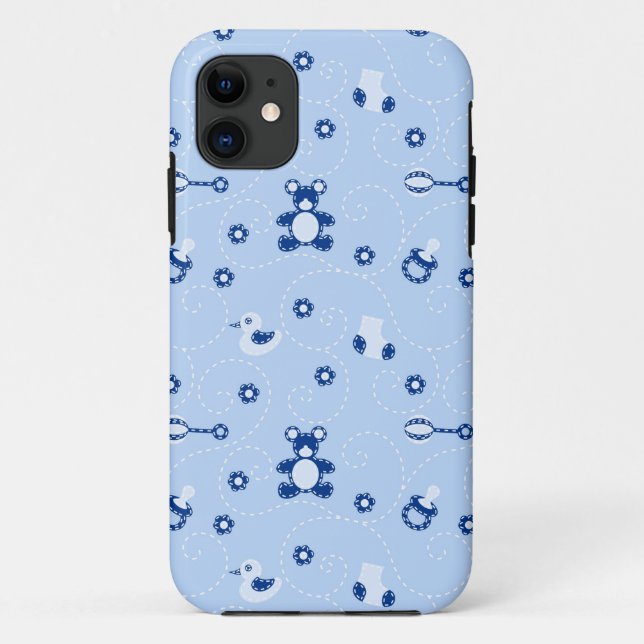 Funda De Case-Mate Para iPhone Modelo del edredón del bebé (Reverso)