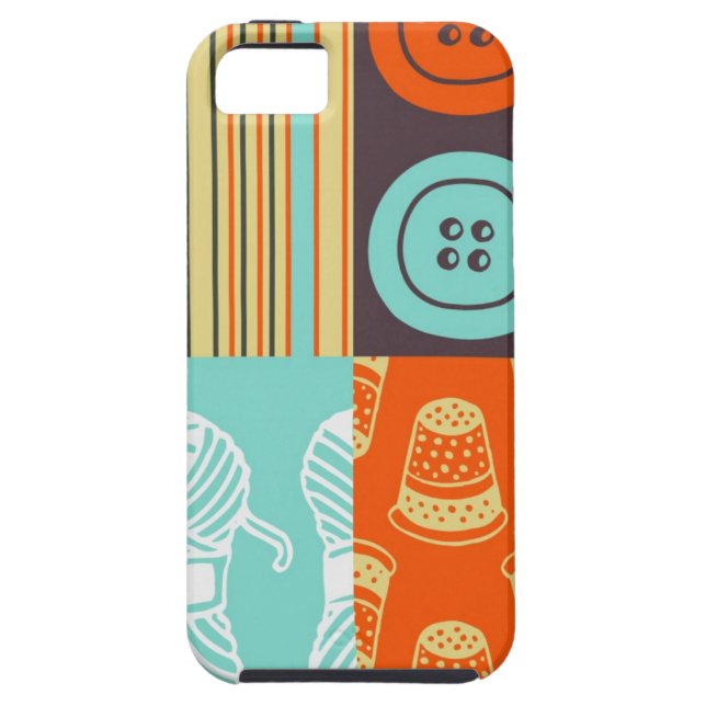 Funda De Case-Mate Para iPhone modelo del Estallido-arte - cosiendo (Atrás)